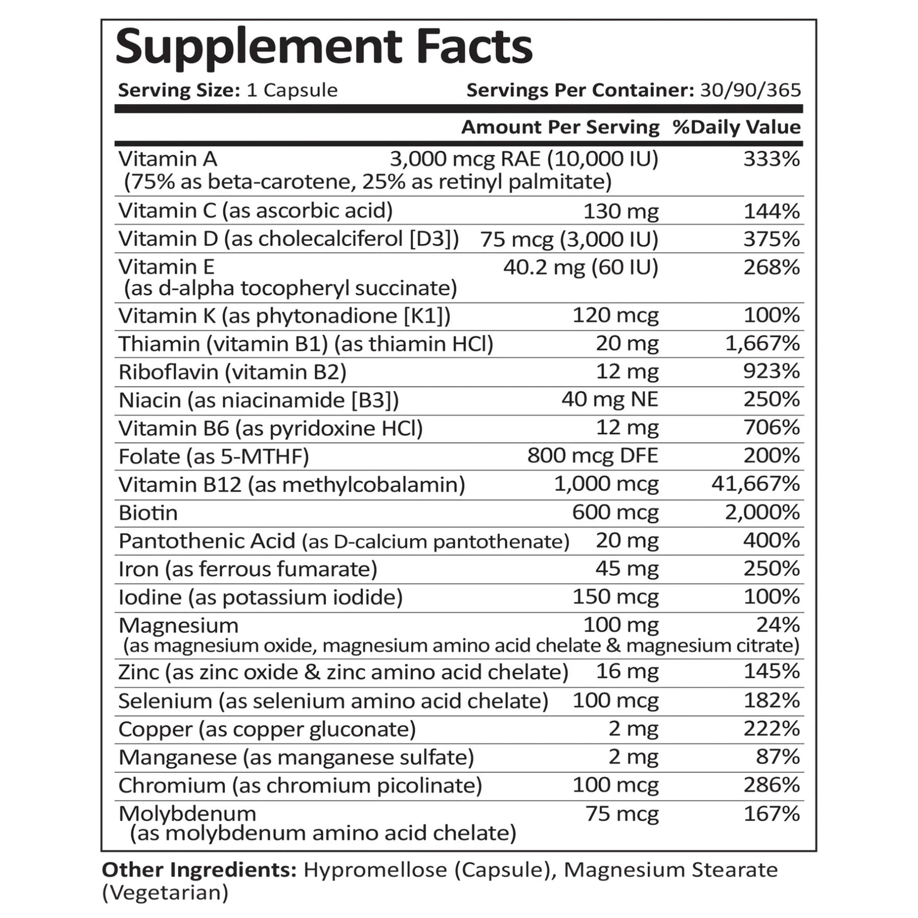 Bariatric Multivitamins (w/ 45mg Iron)