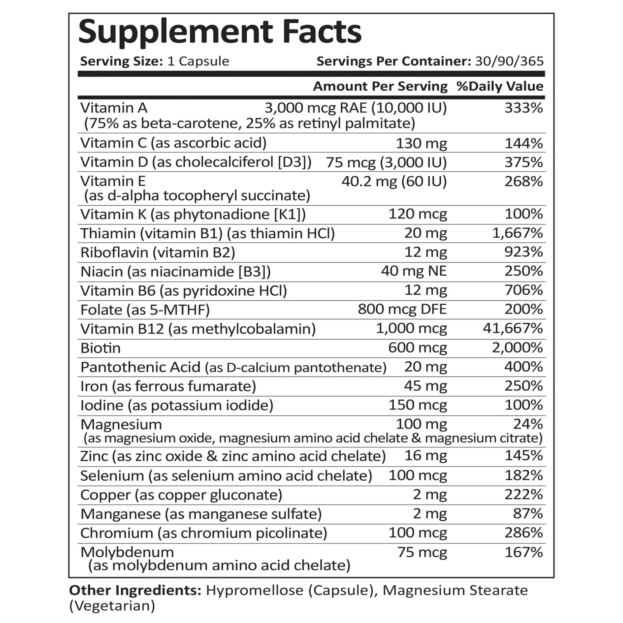 Bariatric Multivitamins (w/ 45mg Iron)