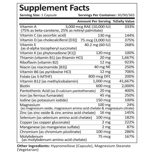 Bariatric Multivitamins (w/ 45mg Iron)
